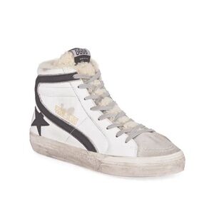Golden Goose Shearling Lined High-Top Sneakers